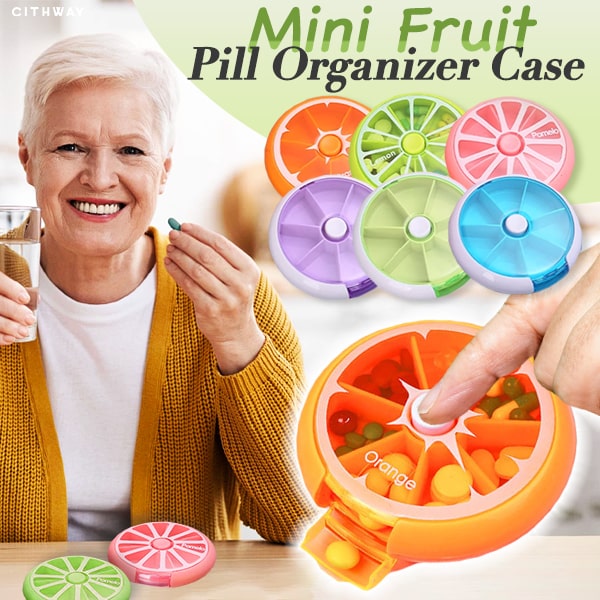 Cithway™ Mini Fruit 7-day Pill Organizer Case