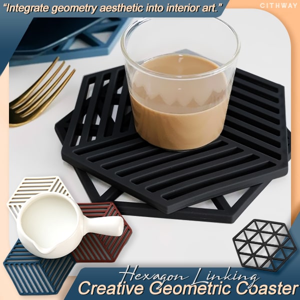 Cithway™ Creative Anti-Scalding Geometric Tableware Mat