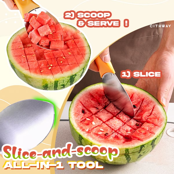 Cithway™ Multi-Purpose Mango Slicer Scooping Spoon