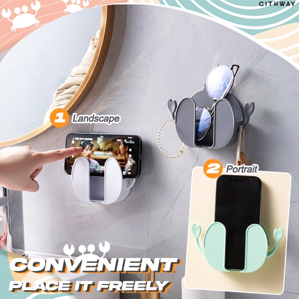 Cithway™ Creative Crab Wall Hanging Device Holder