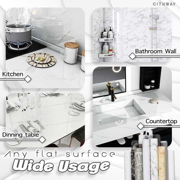 Cithway™ Self-Adhesive Table Top Marble Wallpaper Sticker