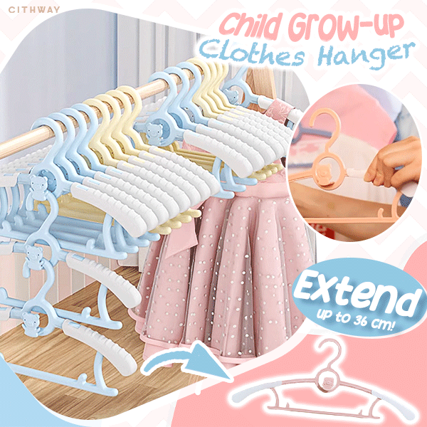 Cithway™ Child Grow-up Extendable Clothes Hanger