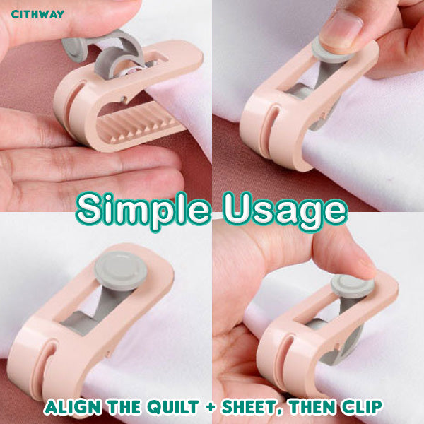 Anti-shifting Non-piercing Quilt Sheet Clip
