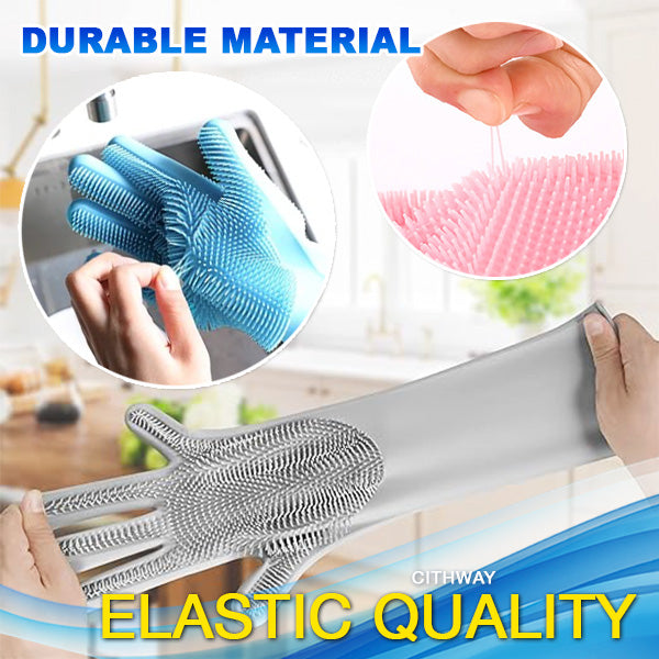 Multi-Purpose Dishwash Brush Cleaning Gloves