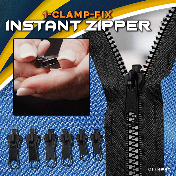 6PCS Zipper Repair Kit Universal Zipper Fixer With Metal Slide Fix